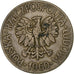 Polonia, 10 Zlotych, 1960, Warsaw, Rame-nichel, BB, KM:50