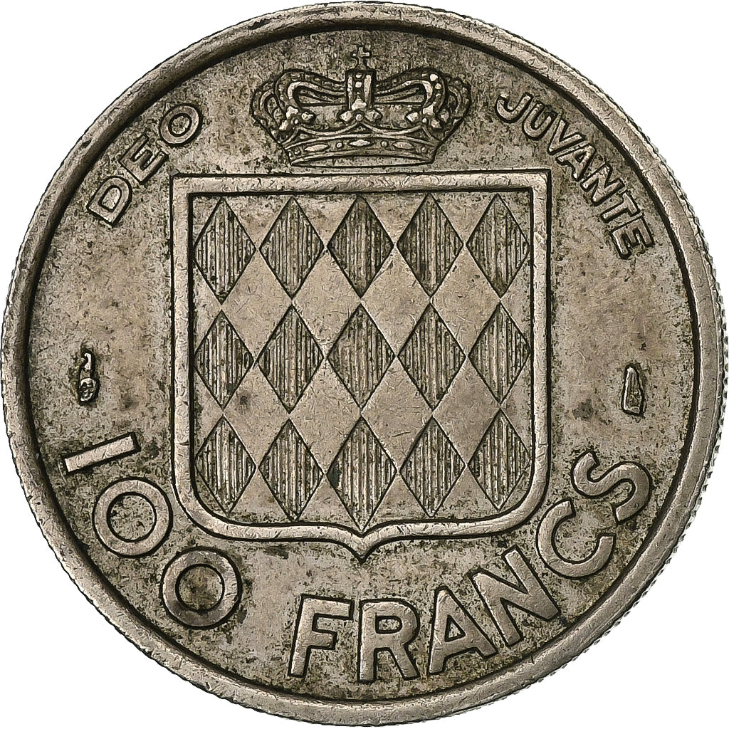 Monaco, Rainier III, 100 Francs, Cent, 1956, Kupfer-Nickel, SS, Gadoury:MC 143