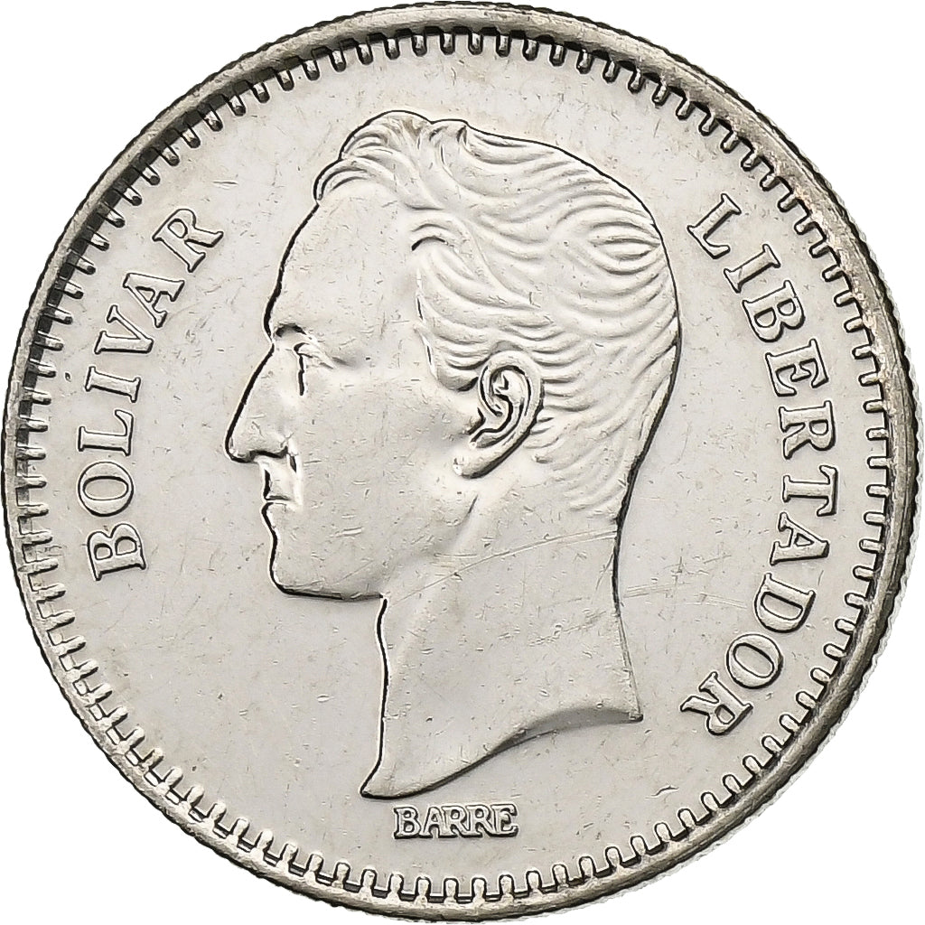 Venezuela, 25 Centimos, 1989, Nickel Clad Steel, SUP, KM:50a