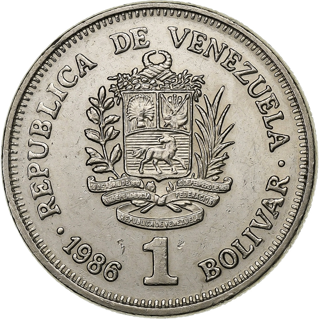 Venezuela, Bolivar, 1986, Nickel, SUP, KM:52