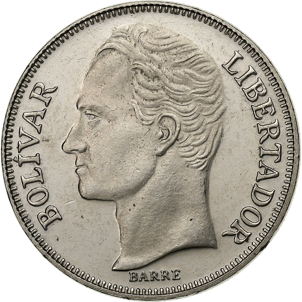 Venezuela, 5 Bolivares, 1989, Nickel Clad Steel, SUP, KM:53a.2