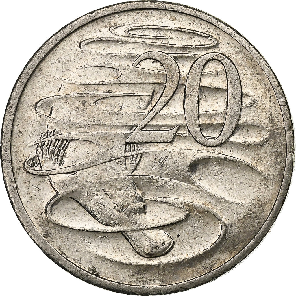 Australia, Elizabeth II, 20 Cents, 2001, Copper-nickel, AU(50-53), KM:403