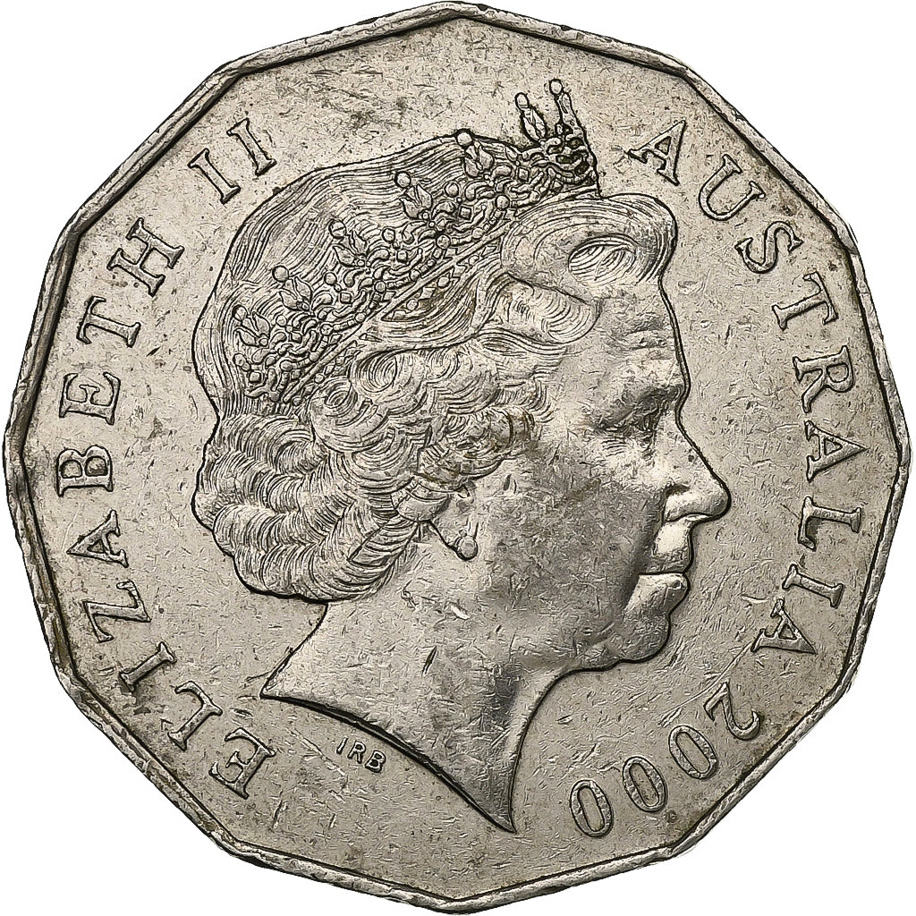Australia, Elizabeth II, 50 Cents, 2000, Royal Australian Mint, Copper-nickel