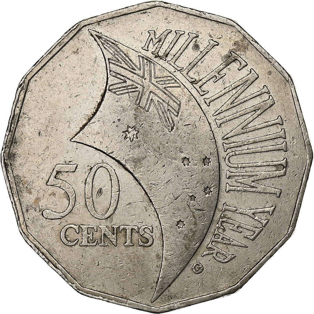 Australia, Elizabeth II, 50 Cents, 2000, Royal Australian Mint, Copper-nickel