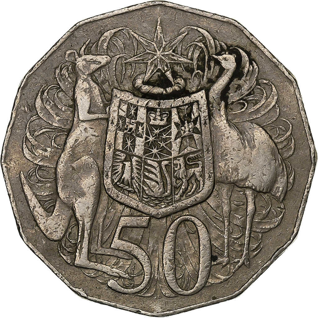Australia, Elizabeth II, 50 Cents, 1973, Copper-nickel, EF(40-45), KM:68
