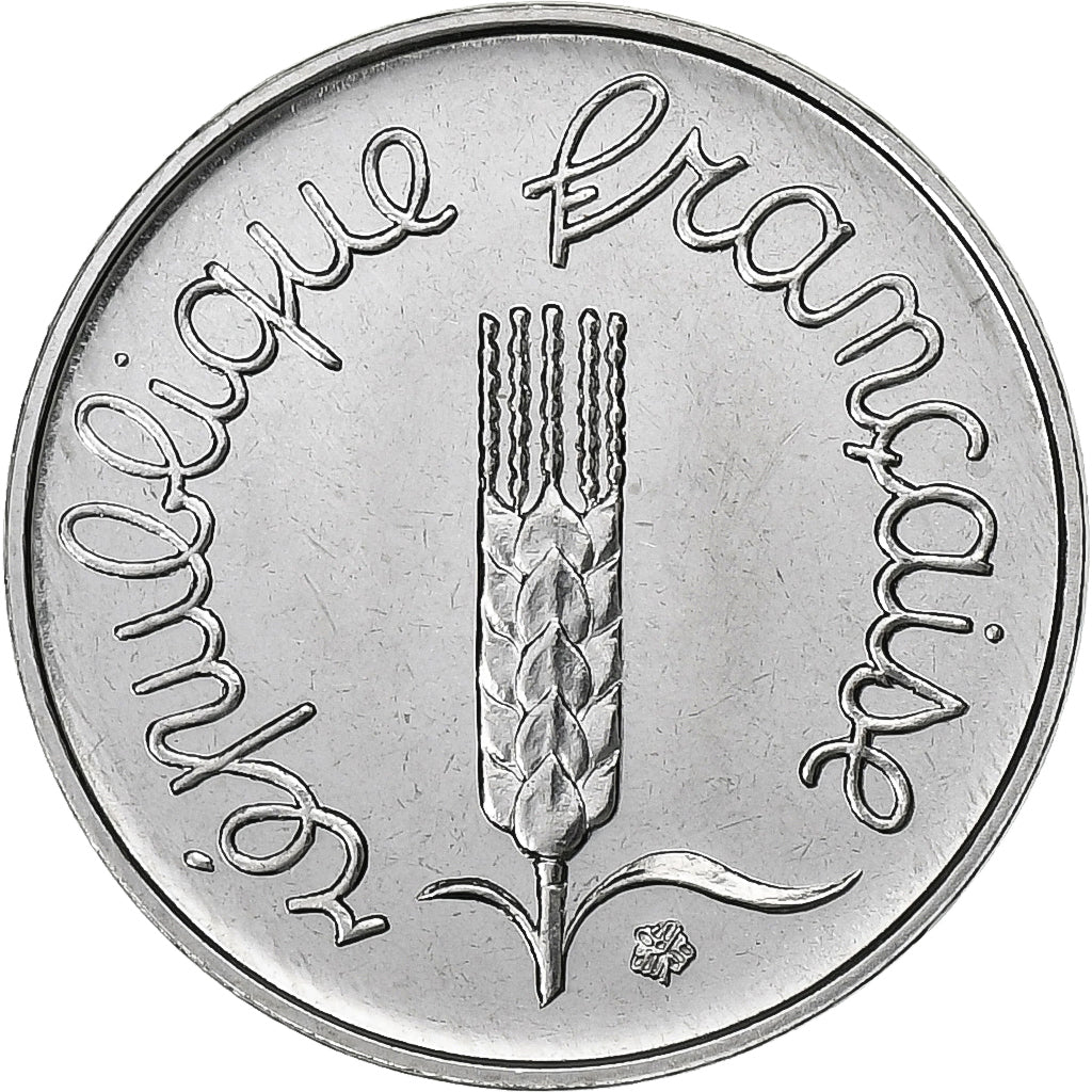 França, Centime, Épi, 1981, Paris, Aço Inoxidável, AU(55-58), Gadoury:91