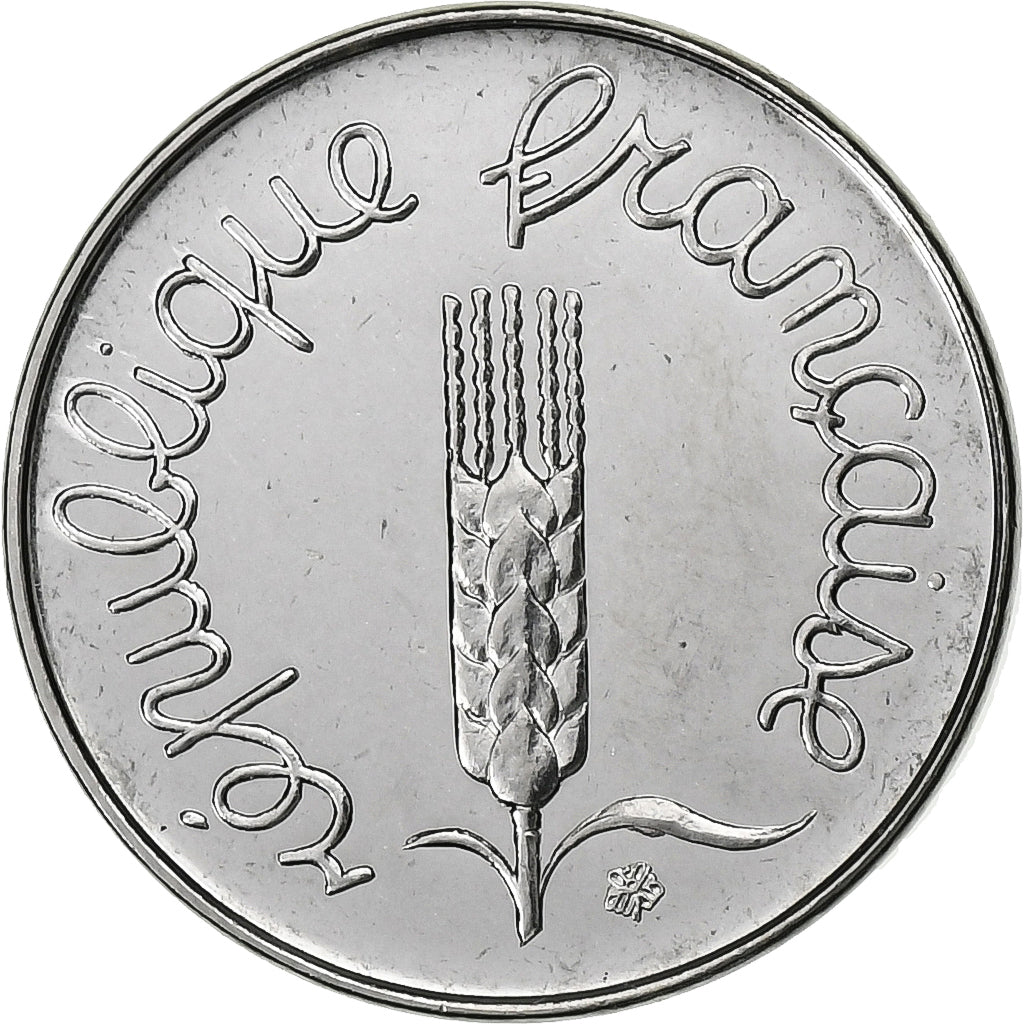 França, Centime, Épi, 1978, Paris, Aço Inoxidável, AU(55-58), Gadoury:91