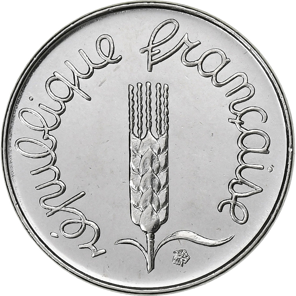 França, Centime, Épi, 1979, Paris, Aço Inoxidável, AU(55-58), KM:928