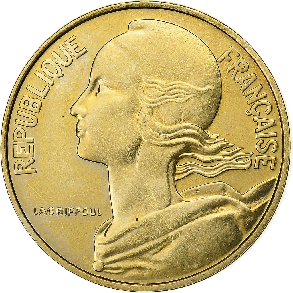 France, 10 Centimes, Marianne, 1978, Paris, Aluminum-Bronze, AU(55-58)