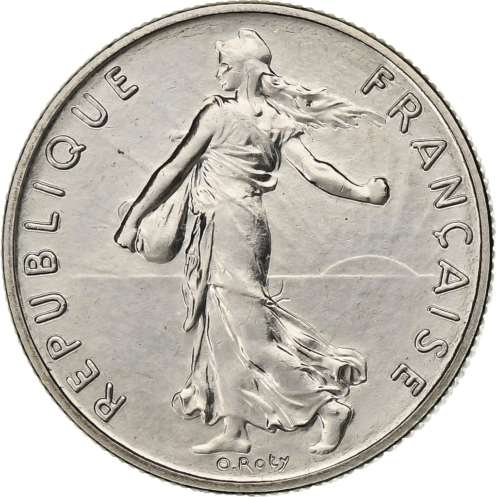 Frankreich, 1/2 Franc, Semeuse, 1980, Paris, Nickel, VZ, Gadoury:429, KM:931.1