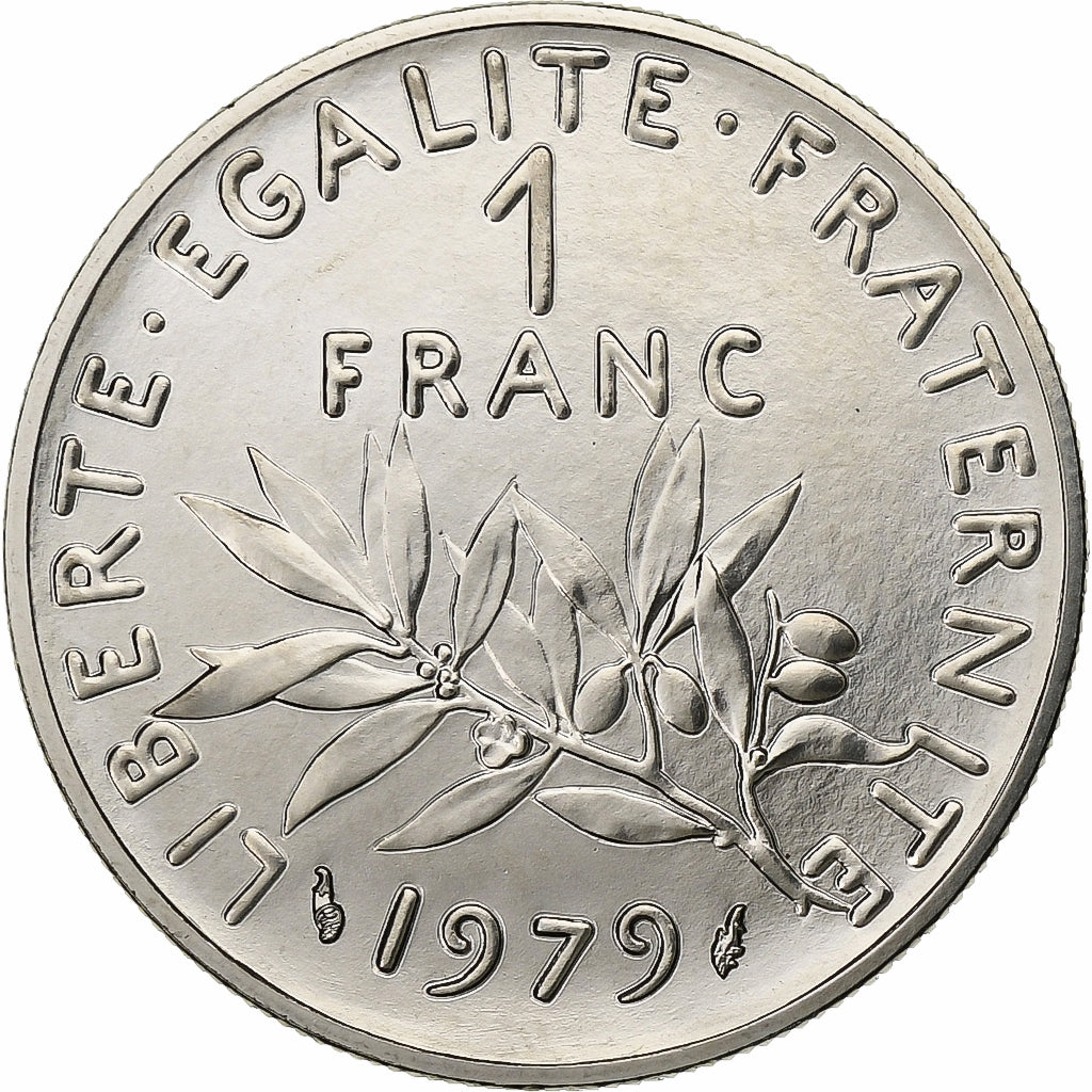 France, Franc, Semeuse, 1979, Paris, Nickel, AU(55-58), Gadoury:474, KM:925.1