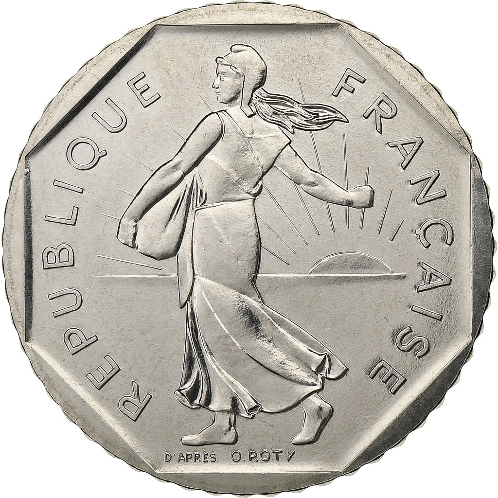 Frankrijk, 2 Francs, Semeuse, 1980, Paris, Nickel, PR, Gadoury:547, KM:942.1