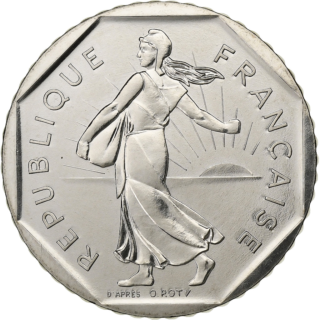 Frankrijk, 2 Francs, Semeuse, 1981, Paris, Nickel, PR, Gadoury:547, KM:942.1