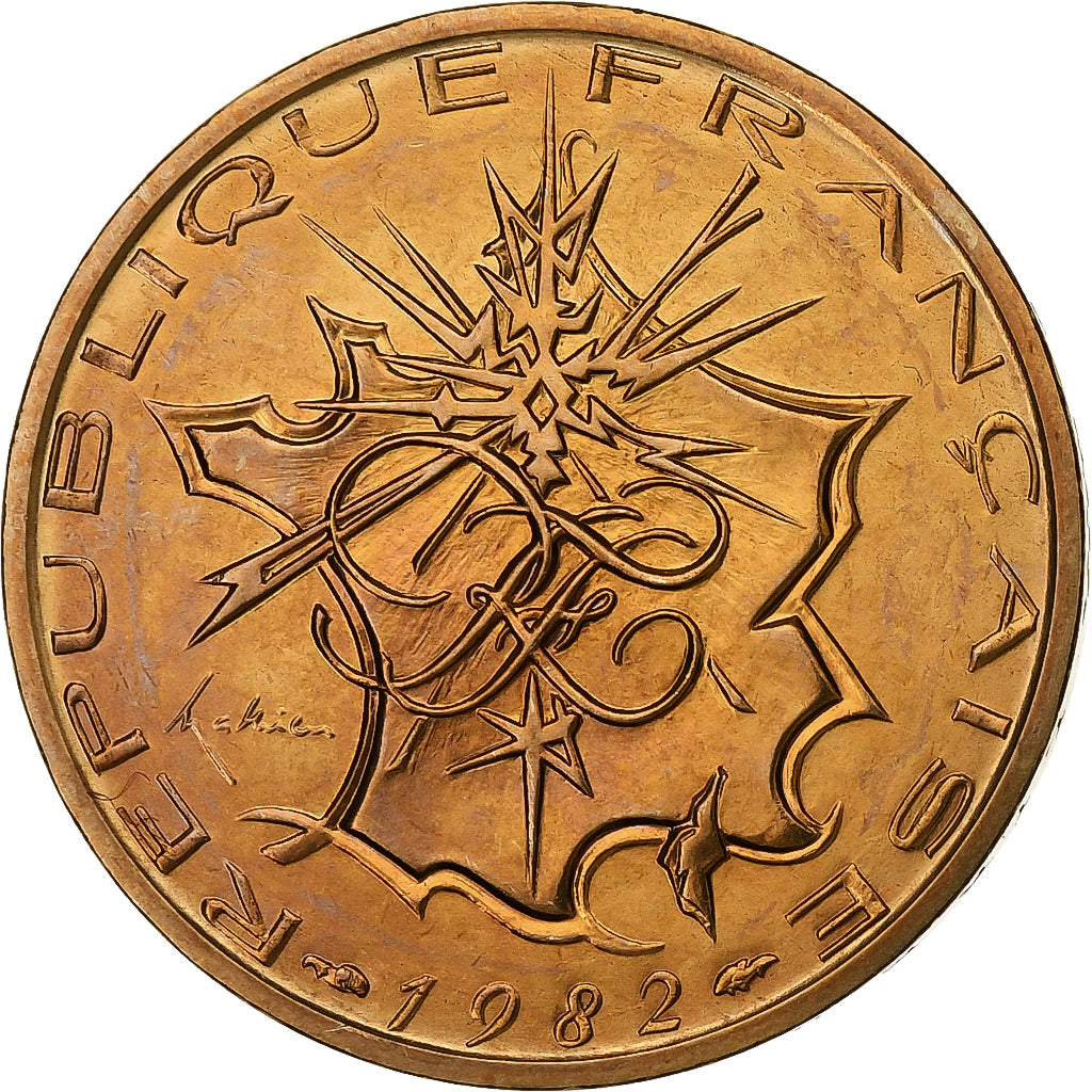 Francia, 10 Francs, Mathieu, 1982, Paris, Tranche B, Nichel-ottone, SPL-