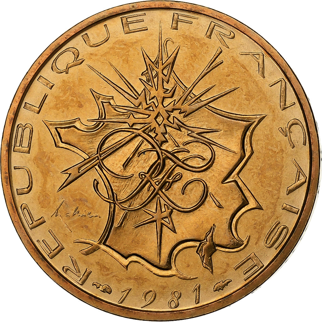 France, 10 Francs, Mathieu, 1981, Paris, Tranche A, Nickel-brass, AU(55-58)