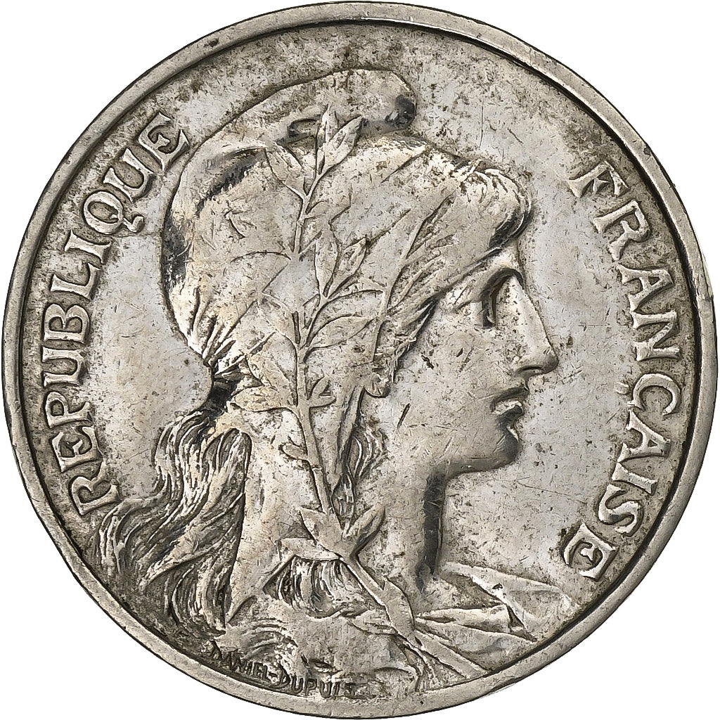 Francia, 10 Centimes, Dupuis, 1899, Paris, Argenté, Bronzo, BB+, Gadoury:277