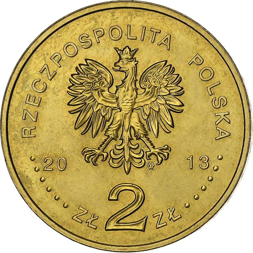 Polen, 2 Zlotych, 2013, Warsaw, Tin, PR, KM:848