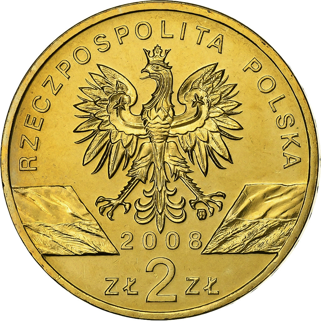 Polonia, 2 Zlote, 2008, Warsaw, Ottone, SPL-, KM:627