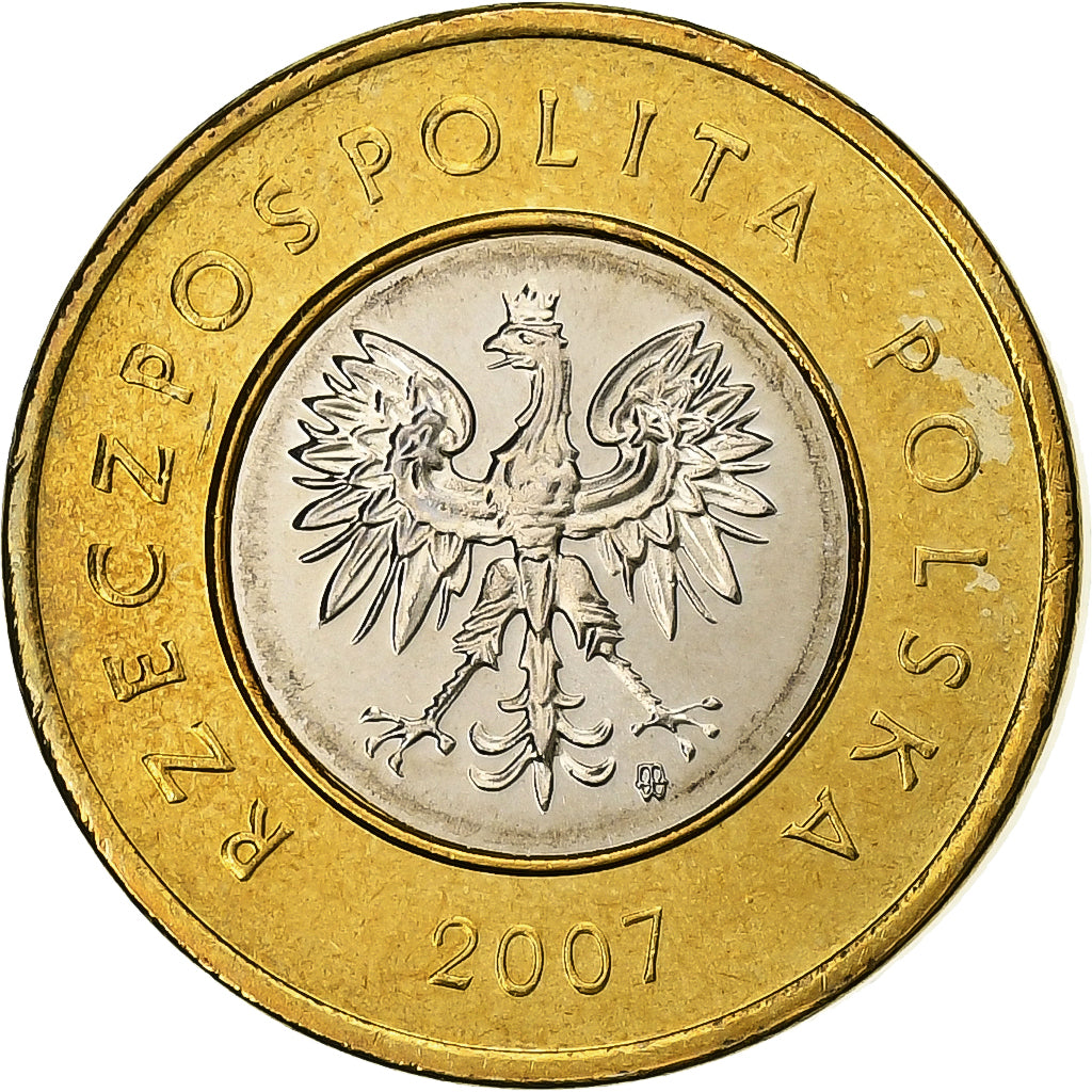Polen, 2 Zlote, 2007, Warsaw, Bi-Metallic, VZ, KM:283