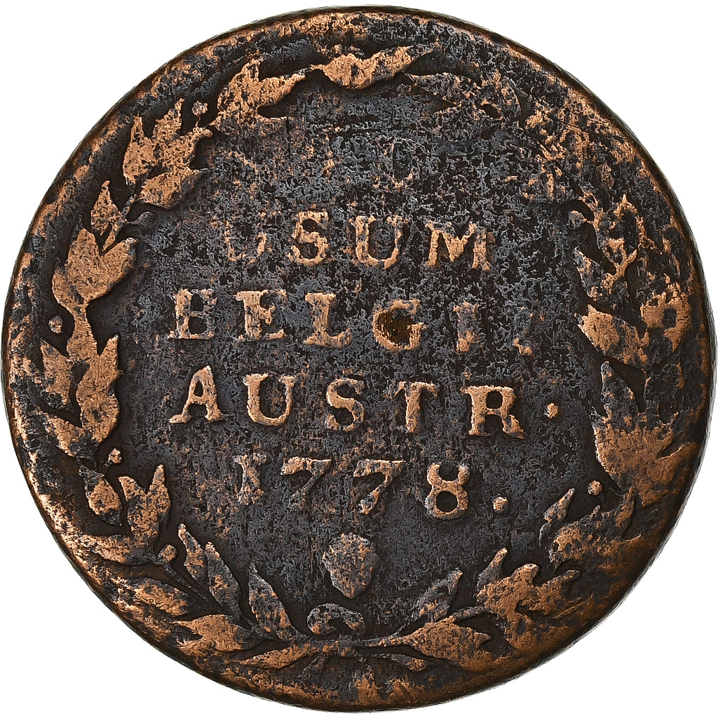 Austrian Netherlands, Maria Theresa, 2 Liards, 2 Oorden, 1778, Brussels, Copper