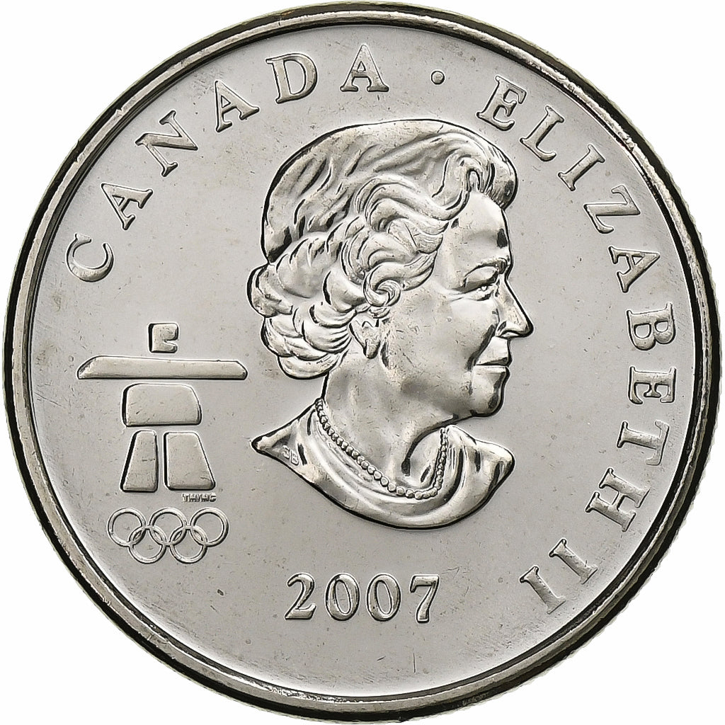 Canada, 25 Cents, 2007, Royal Canadian Mint, Acier plaqué nickel, MS(63)