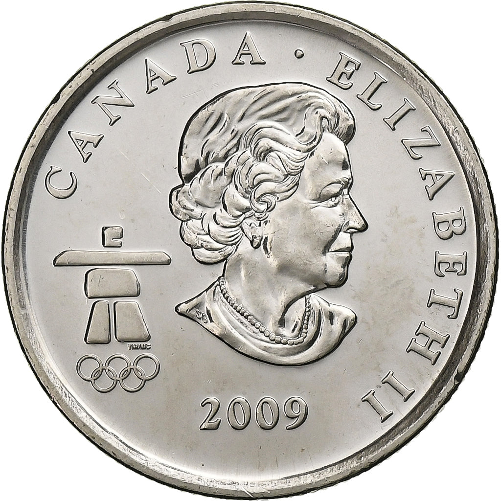 Canada, 25 Cents, 2009, Royal Canadian Mint, Acier plaqué nickel, MS(63)