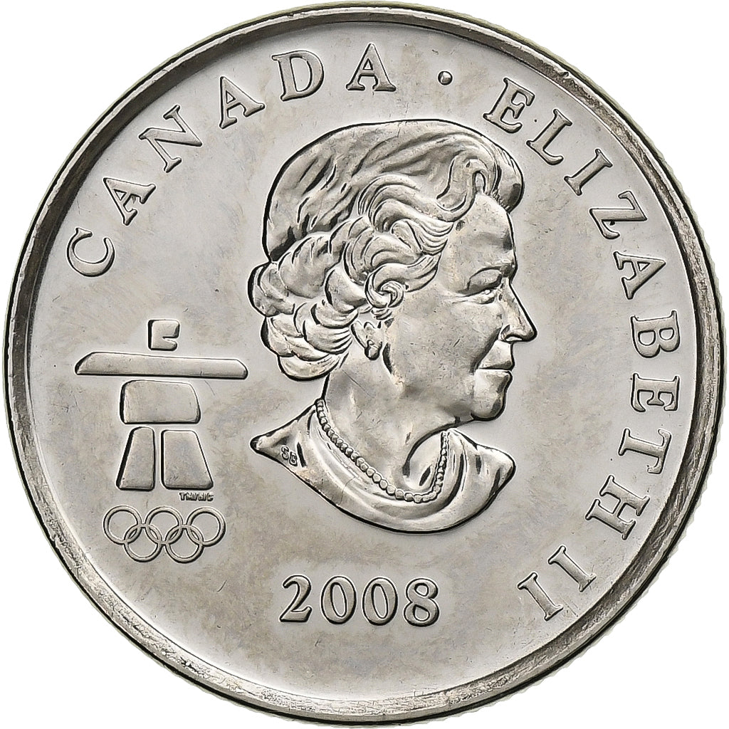 Canada, 25 Cents, 2008, Royal Canadian Mint, Acier plaqué nickel, MS(63)