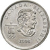 Canada, 25 Cents, 2008, Royal Canadian Mint, Acier plaqué nickel, MS(63)