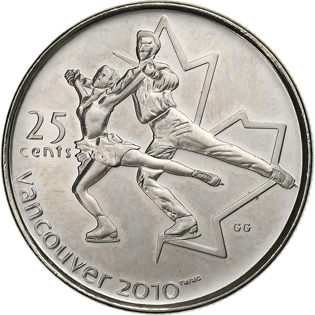 Canada, 25 Cents, 2008, Royal Canadian Mint, Acier plaqué nickel, MS(63)