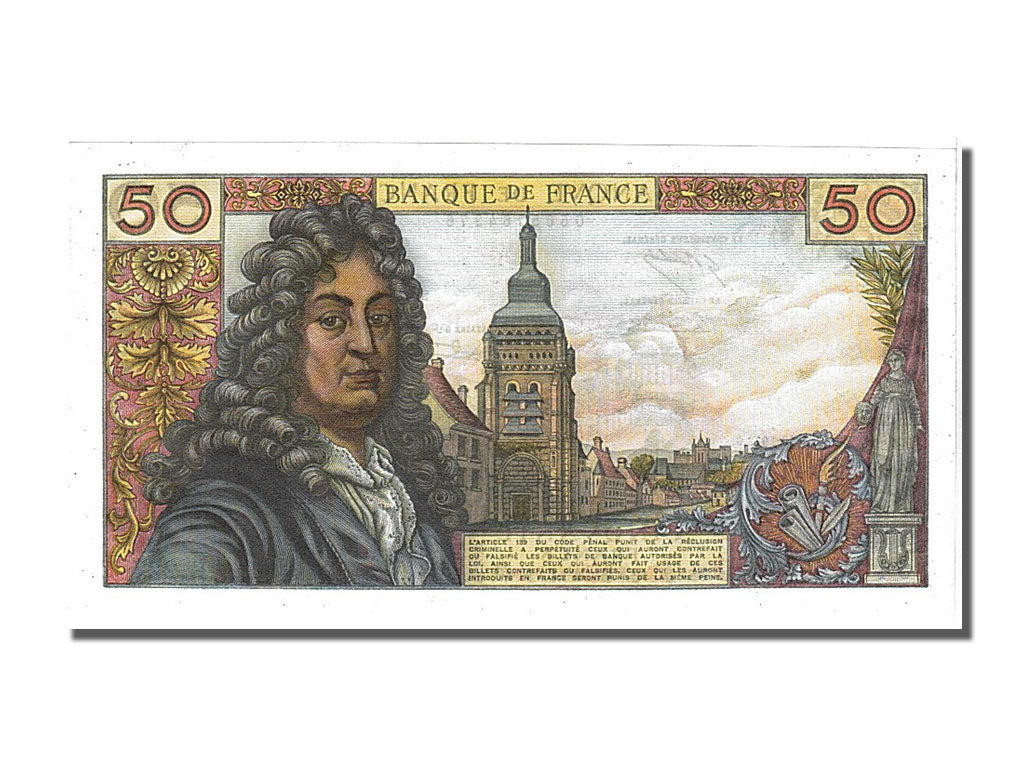Banknote, France, 50 Francs, 50 F 1962-1976 ''Racine'', 1973, 1973-10-04