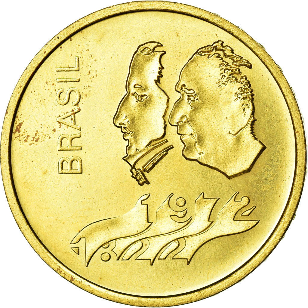 Coin, Brazil, 300 Cruzeiros, 1972, MS(65-70), Brass, KM:Pr7