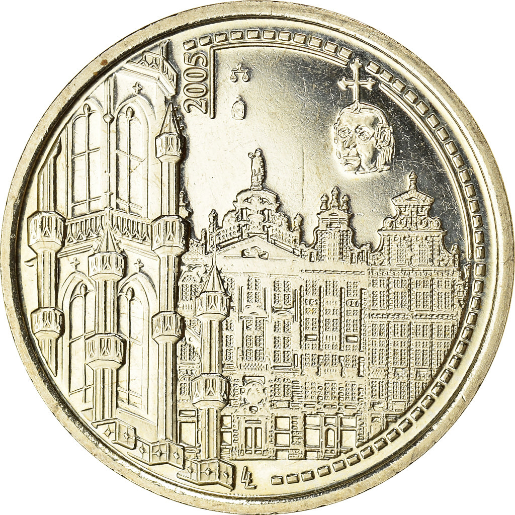 Belgio, Token, Patrimoine Mondial, Arts & Culture, 2005, SPL-, Rame-nichel