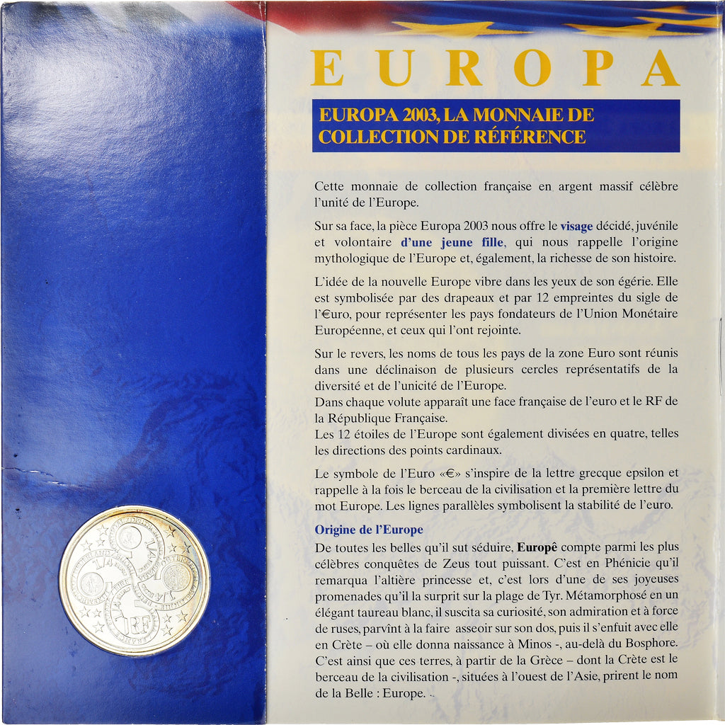 France, 1/4 Euro, 2003, Paris, BU, MS(65-70), Silver, KM:1991