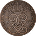 Moneda, Suecia, Gustaf V, 2 Öre, 1927, BC+, Bronce, KM:778