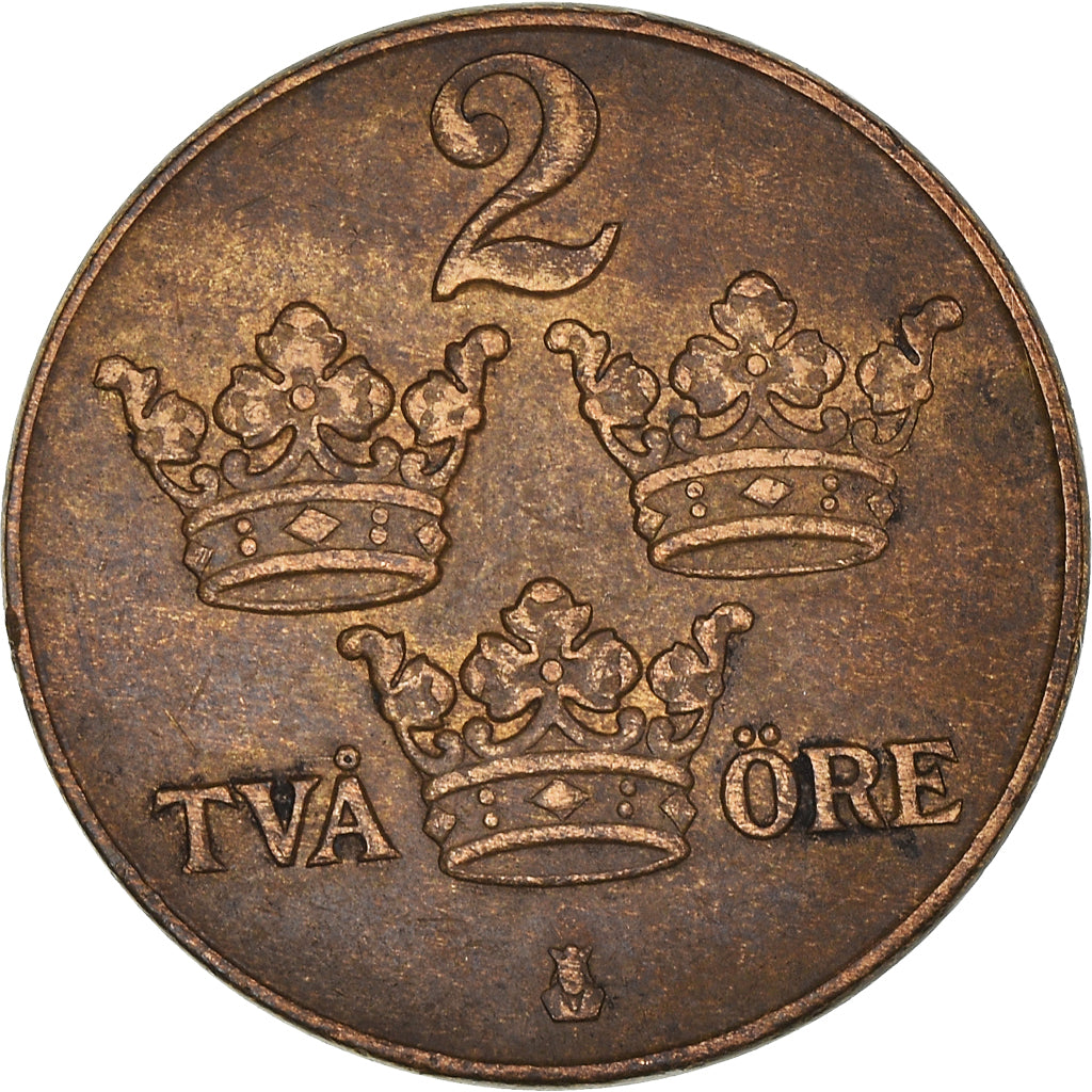 Münze, Schweden, 2 Öre, 1930, SS, Bronze, KM:778