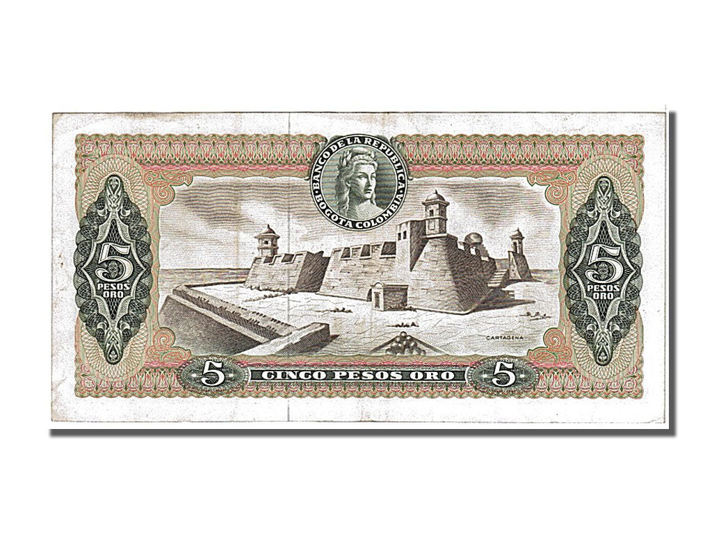 Billete, 5 Pesos Oro, 1968, Colombia, 1968-07-20, MBC
