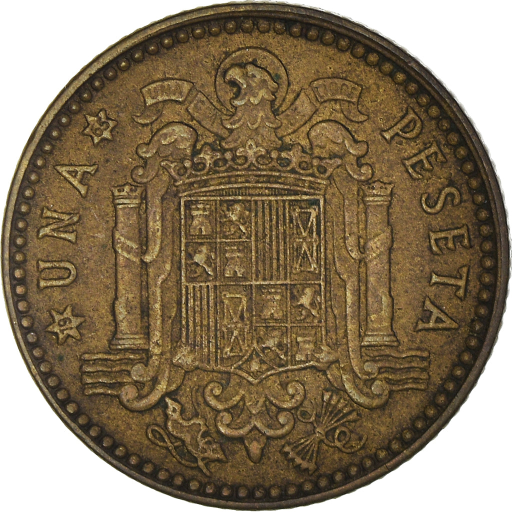 Münze, Spanien, Francisco Franco, caudillo, Peseta, 1965, VZ, Aluminum-Bronze