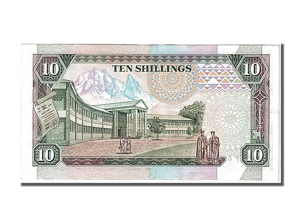 Banknote, Kenya, 10 Shillings, 1989, 1989-10-14, UNC(60-62)
