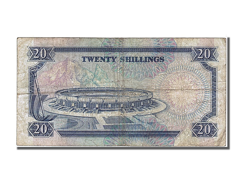 Banknote, Kenya, 20 Shillings, 1989, 1989-07-01, EF(40-45)