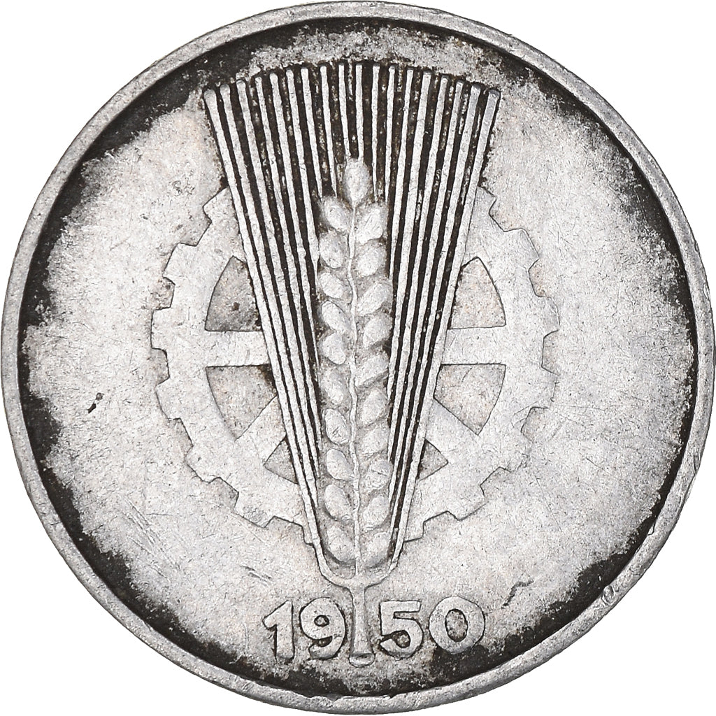 Monnaie, République démocratique allemande, 10 Pfennig, 1950, Berlin, TB