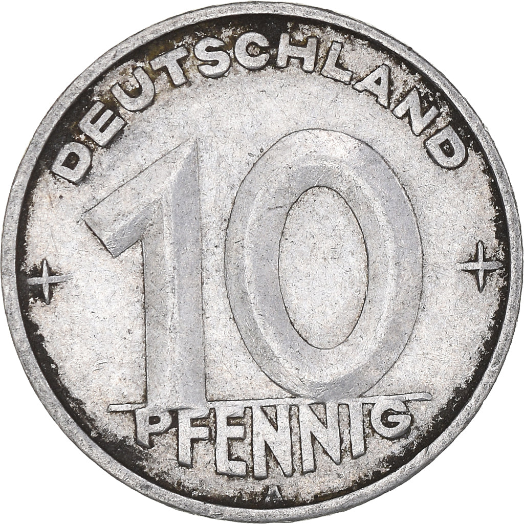 Monnaie, République démocratique allemande, 10 Pfennig, 1950, Berlin, TB