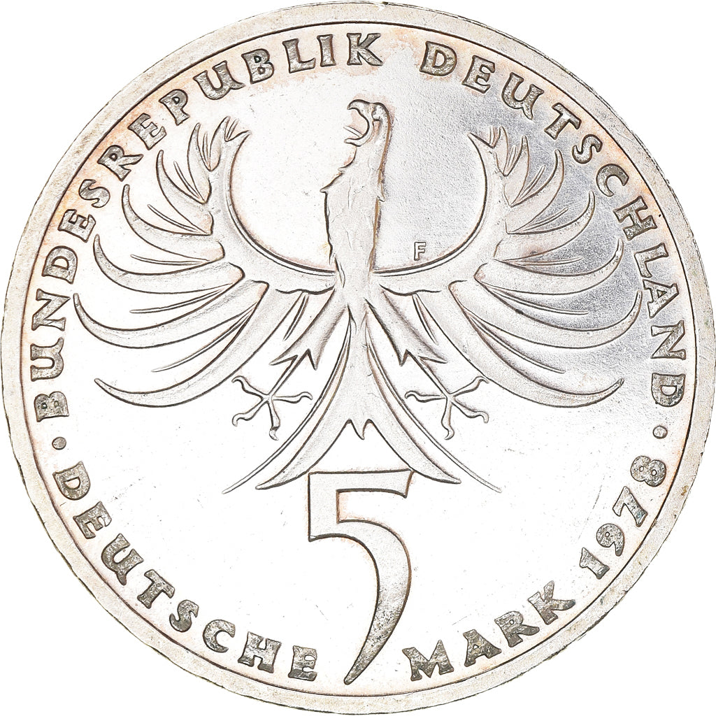 Coin, GERMANY - FEDERAL REPUBLIC, 5 Mark, 1978, Stuttgart, Germany, BE