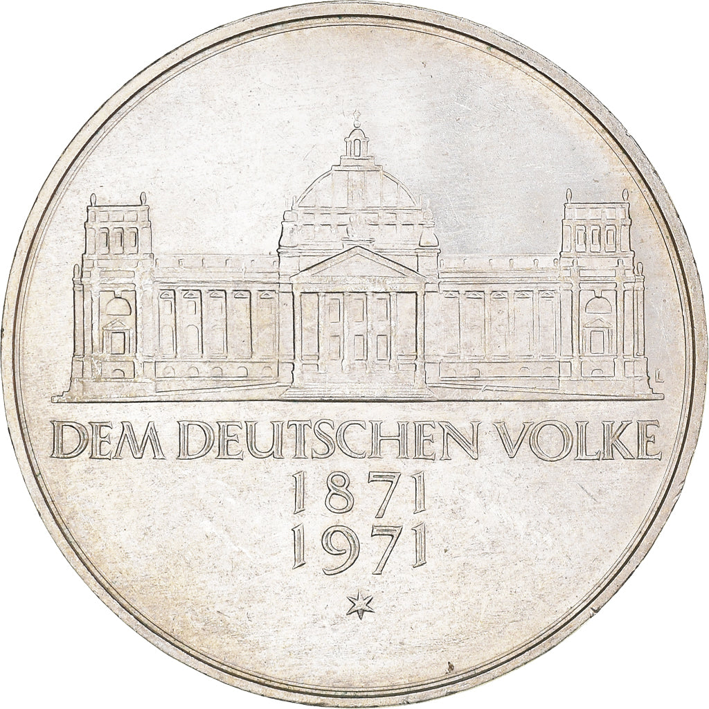 Monnaie, République fédérale allemande, 5 Mark, 1971, Karlsruhe, Germany
