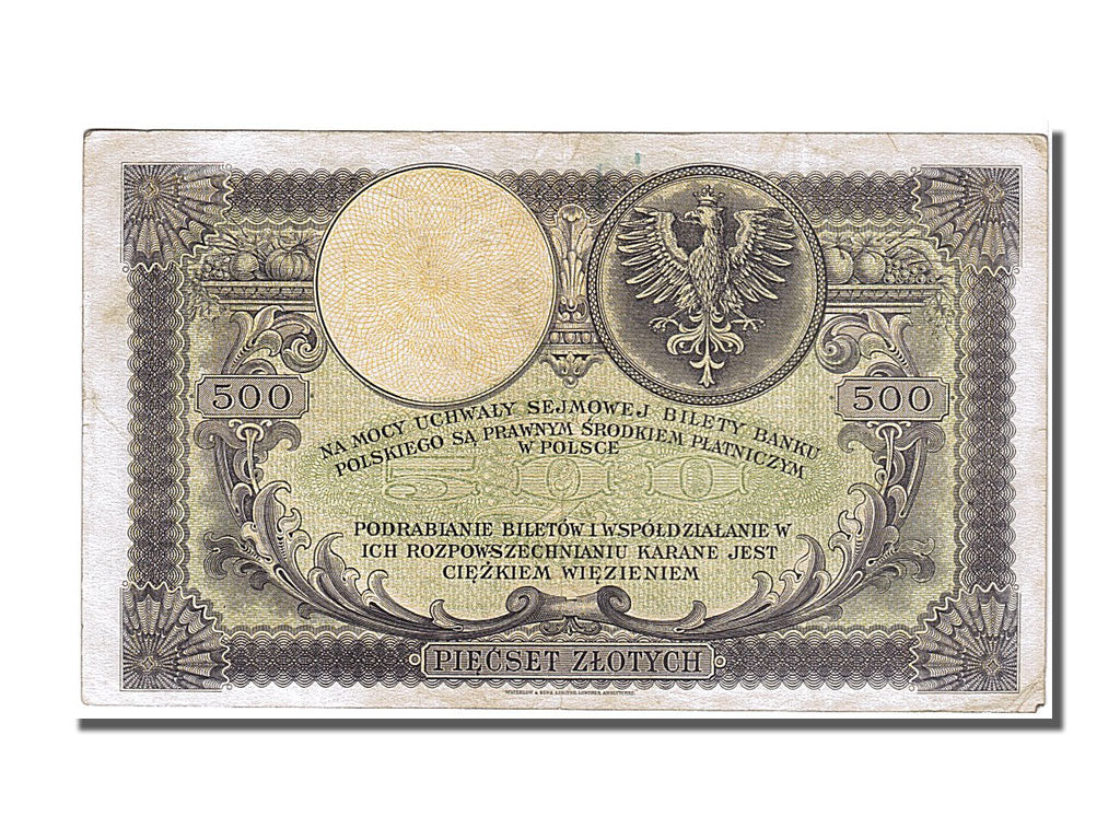Billet, Pologne, 500 Zlotych, 1919, 1919-02-28, TTB+