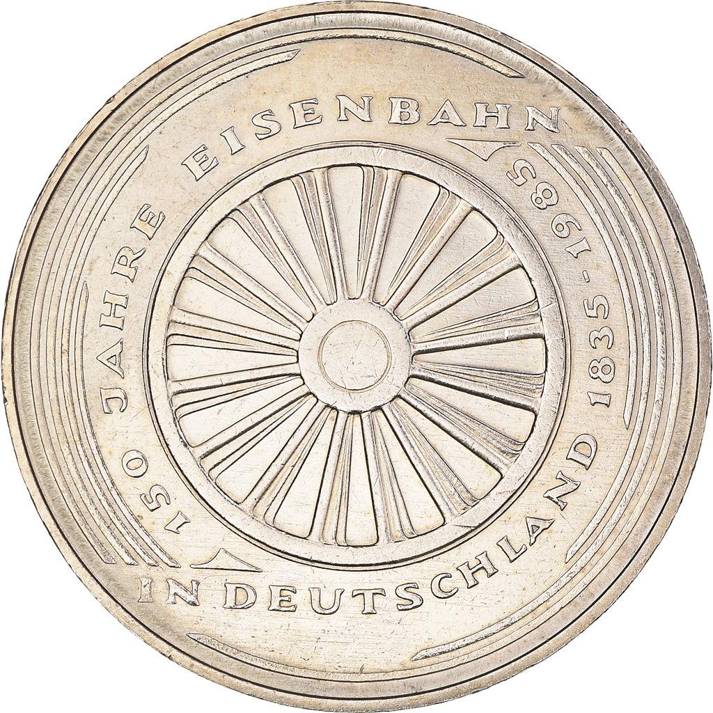 Coin, GERMANY - FEDERAL REPUBLIC, 5 Mark, 1985, Karlsruhe, Germany, MS(63)