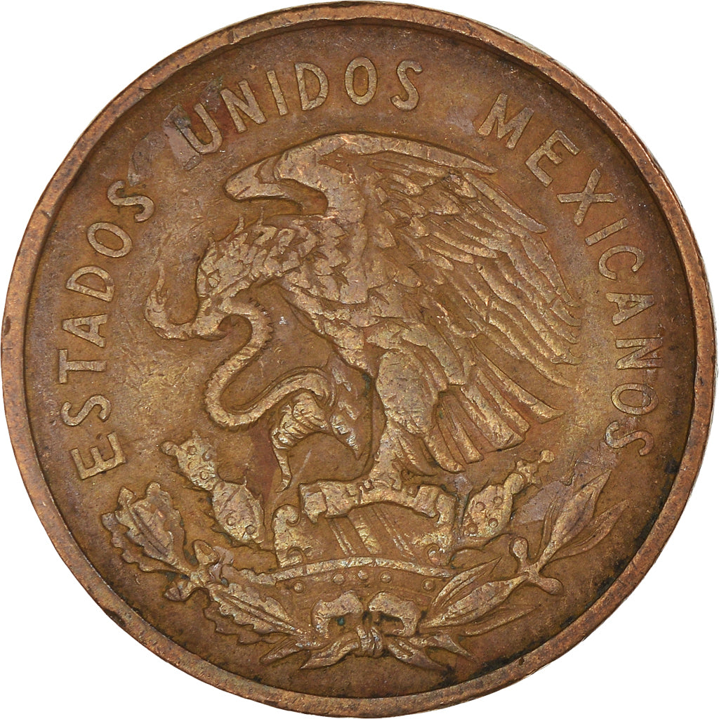 Moneta, Messico, 10 Centavos, 1957, Mexico City, BB, Bronzo, KM:433