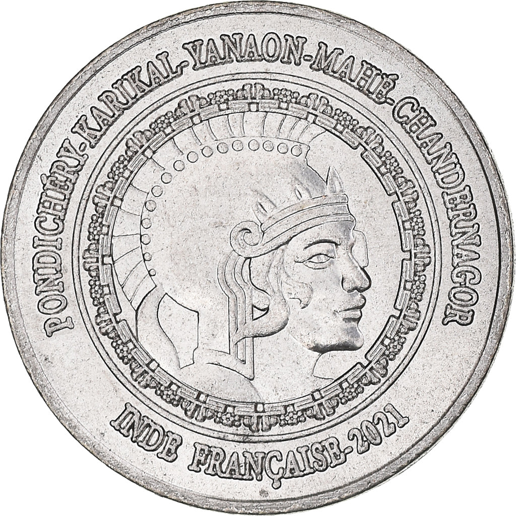 Monnaie, Inde française, 2 Annas, 2021, Pondichery, SPL, Cupro-nickel, KM:New