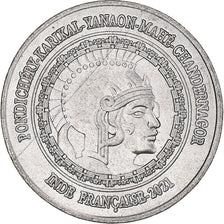 Moneda, INDIA FRANCESA, 2 Annas, 2021, Pondichery, SC, Cobre - níquel, KM:New