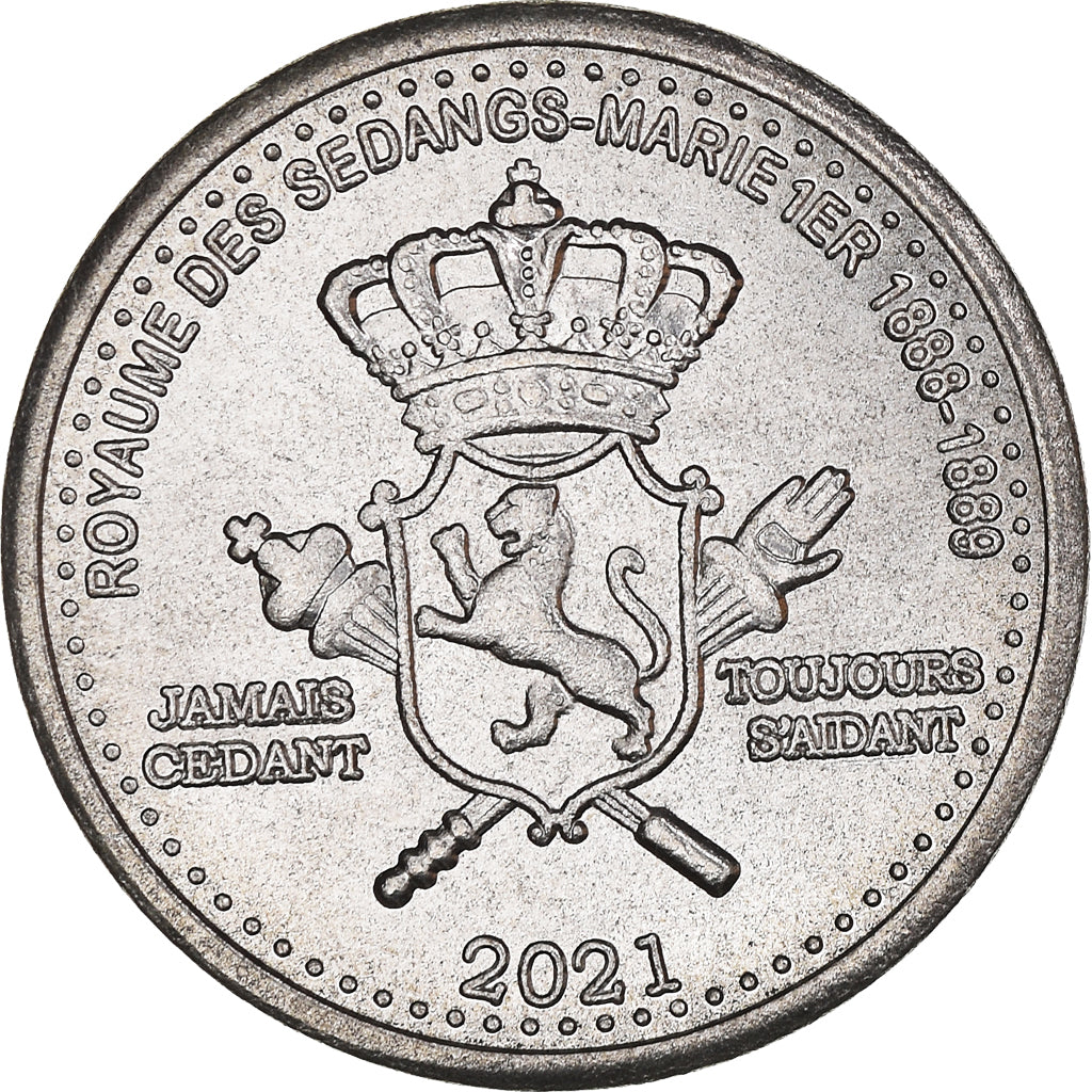 Coin, Vietnam, Mouk, 2021, SEDANGS, MS(63), Copper-nickel