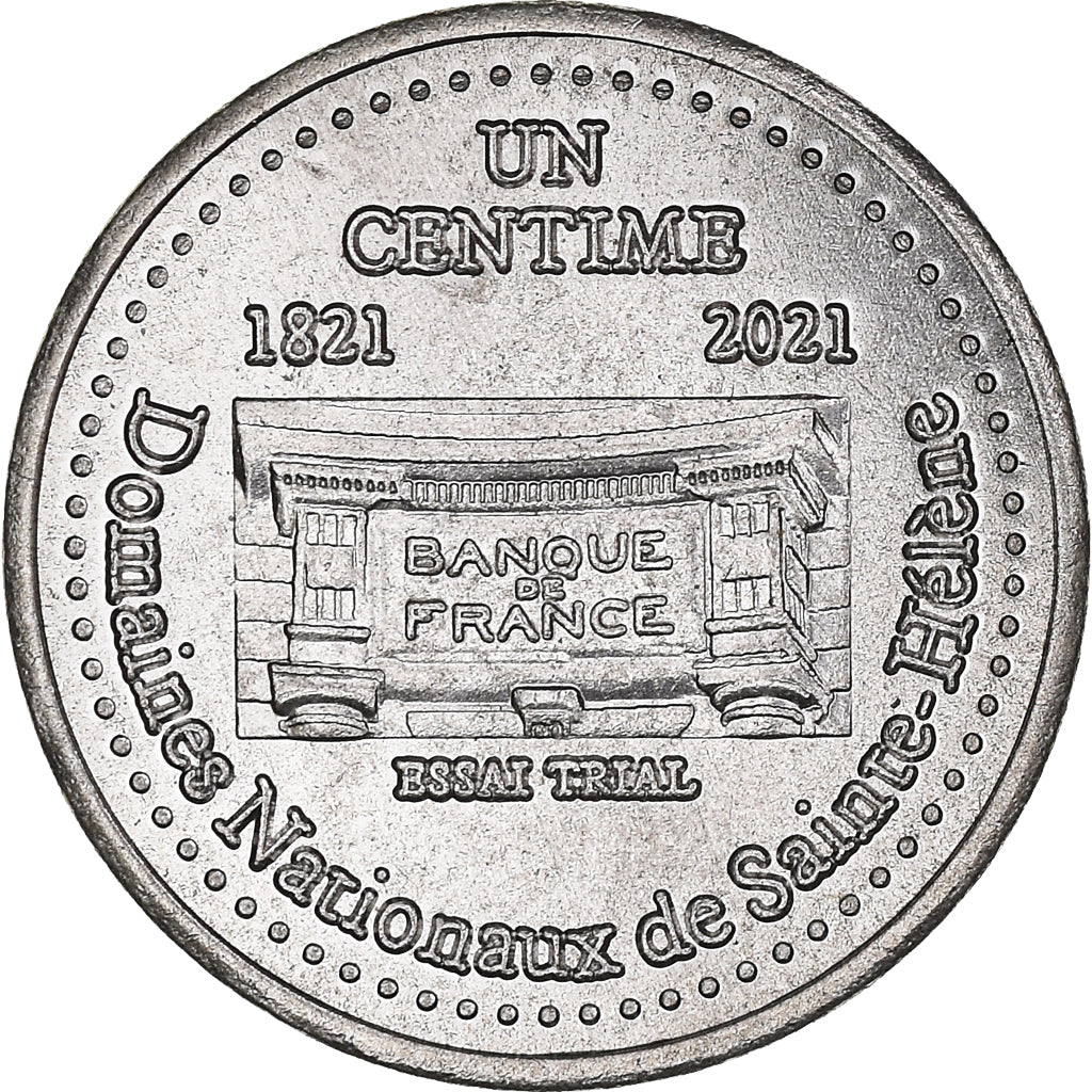 Coin, France, Essai fantaisie, Centime, 2021, ST Hélène.Napoléon, MS(63)